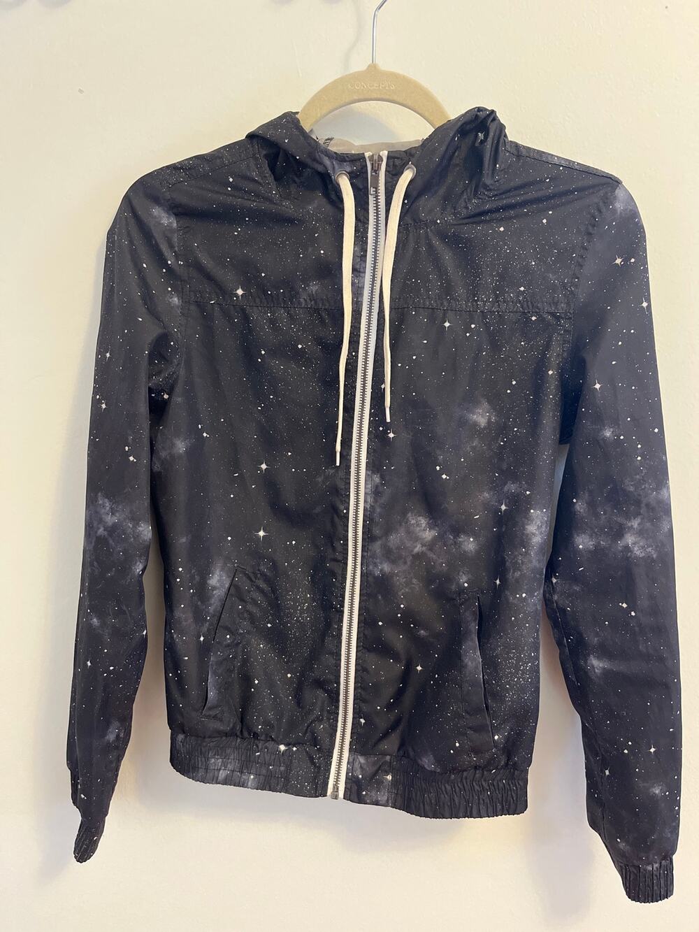 Zine windbreaker - night sky print - small